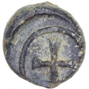 Реверс монеты Индия, 1 кэш, 1653