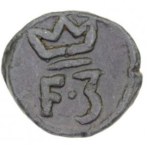 Аверс монеты Индия, 1 кэш, 1653