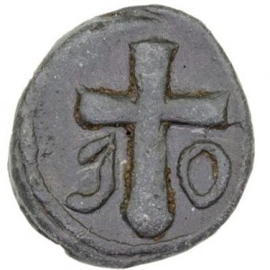 Реверс монеты Индия, 1 кэш, 1653