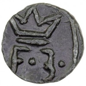 Аверс монеты Индия, 1 кэш, 1653