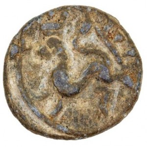 Реверс монеты Индия, 1 кэш, 1653