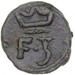 Аверс монеты Индия, 1 кэш, 1653
