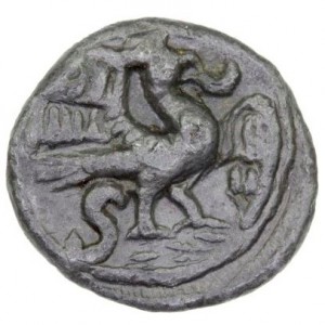 Реверс монеты Индия, 1 кэш, 1653