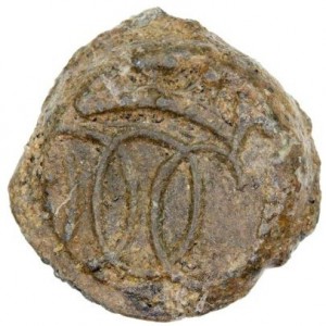 Реверс монеты Индия, 1 кэш, 1670