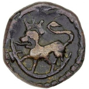 Реверс монеты Индия, 1 кэш, 1731-1733