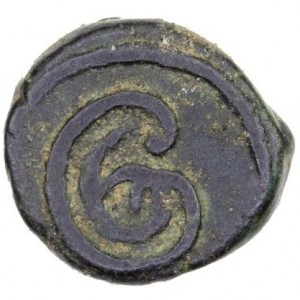 Аверс монеты Индия, 1 кэш, 1733