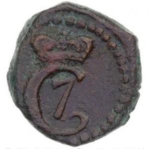 Аверс монеты Индия, 1 кэш, 1767-1780