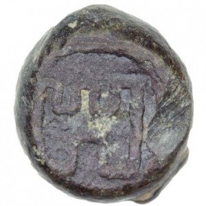 Реверс монеты Индия, 2 кэша, 1648