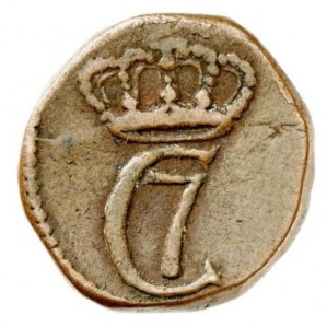 Аверс монеты Индия, 10 кэш, 1782-1790
