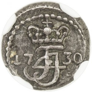 Аверс монеты Индия, 1 роялин, 1730