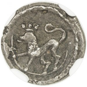 Реверс монеты Индия, 1 роялин, 1730