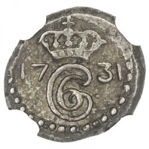 Аверс монеты Индия, 1 роялин, 1731