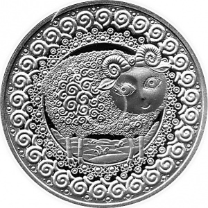 Реверс монеты Беларусь, 1 рубль, 2009, Овен