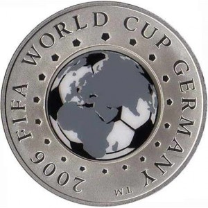 Реверс монеты Беларусь, 20 рублей, 2005, Чемпионат мира по футболу 2006