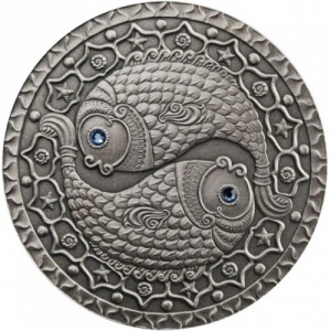 Реверс монеты Беларусь, 20 рублей, 2009, Рыбы