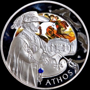 Реверс монеты Беларусь, 20 рублей, 2009, Атос /proof/