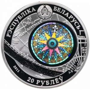 Аверс монеты Беларусь, 20 рублей, 2011, Крузенштерн