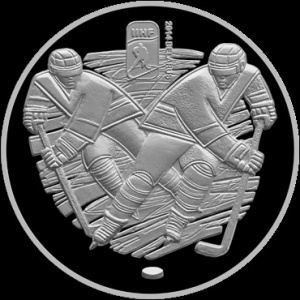 Реверс монеты Беларусь, 20 рублей, 2012, Чемпионат мира по хоккею 2014 года. Минск-Арена