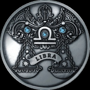 Реверс монеты Беларусь, 20 рублей, 2013, Весы /с кристаллами Сваровски/