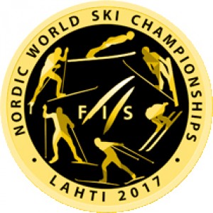 Реверс монеты Беларусь, 20 рублей, 2017, Чемпионат мира по лыжным видам спорта 2017