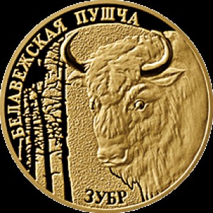Реверс монеты Беларусь, 50 рублей, 2006, Беловежская пуща - Зубр