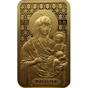 Реверс монеты Беларусь, 50 рублей, 2013, Икона Пресвятой Богородицы "Минская"