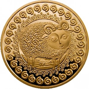 Реверс монеты Беларусь, 100 рублей, 2011, Овен