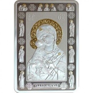 Реверс монеты Беларусь, 500 рублей, 2012, Икона Пресвятой Богородицы "Владимирская"