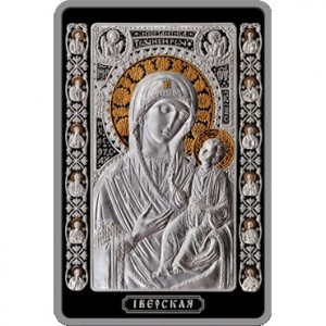 Реверс монеты Беларусь, 500 рублей, 2013, Икона Пресвятой Богородицы "Иверская"