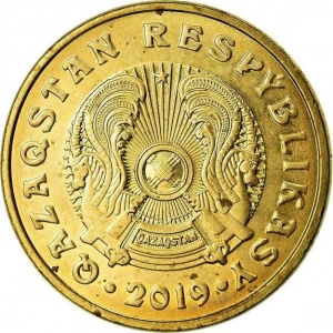 Аверс монеты Казахстан, 5 тенге, 2019-2025