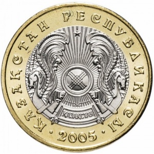 Аверс монеты Казахстан, 100 тенге, 2002-2007