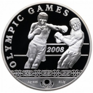 Реверс монеты Казахстан, 100 тенге, 2006, XXIX летние Олимпийские Игры, Пекин 2008 - Бокс