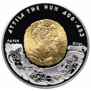 Реверс монеты Казахстан, 100 тенге, 2009, Великие полководцы - Аттила