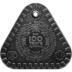 Аверс монеты Казахстан, 100 тенге, 2017, Тумар