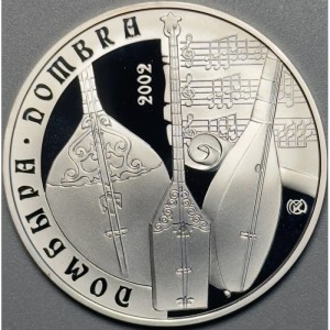 Реверс монеты Казахстан, 500 тенге, 2002, Прикладное искусство - Домбра
