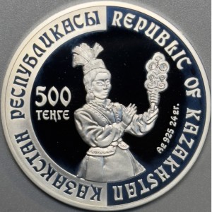 Аверс монеты Казахстан, 500 тенге, 2003, Прикладное искусство - Аса таяк