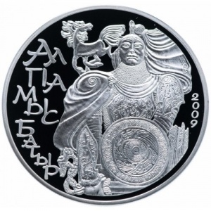Реверс монеты Казахстан, 500 тенге, 2009, Легенды и сказки народов стран ЕврАзЭС - Алпамыш