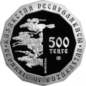 Аверс монеты Казахстан, 500 тенге, 2012, Золото Номадов - Лось