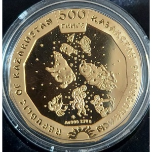 Аверс монеты Казахстан, 500 тенге, 2017, Год петуха