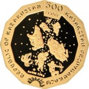 Аверс монеты Казахстан, 500 тенге, 2018, Год собаки