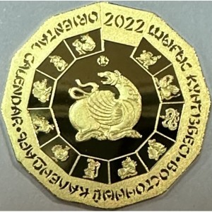 Реверс монеты Казахстан, 500 тенге, 2022, Год тигра