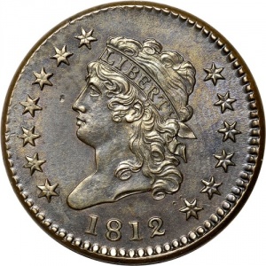 Аверс монеты США, 1 цент, 1808-1814