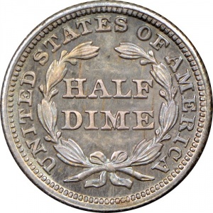 Реверс монеты США, ½ дайма, 1838-1853, Seated Liberty Half Dime