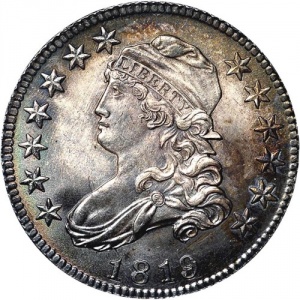 Аверс монеты США, ¼ доллара, 1815-1828, Liberty Cap Quarter