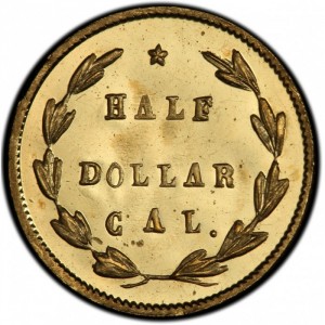 Реверс монеты США, ½ доллара, 1870-1871, Голова свободы