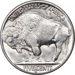 Реверс монеты США, 5 центов, 1913-1938, Бизон Никель