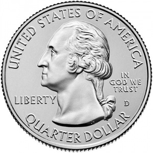 Аверс монеты США, ¼ доллара, 2001, Квотер штата Кентукки