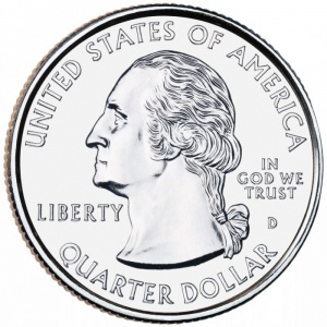 Аверс монеты США, ¼ доллара, 2003, Квотер штата Мэн