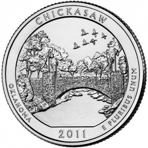 Реверс монеты США, ¼ доллара, 2011, Рекреационная зона Чикасо
