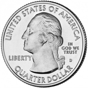 Аверс монеты США, ¼ доллара, 2013, Национальный памятник Форт Мак-Генри